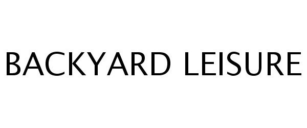 Trademark Logo BACKYARD LEISURE