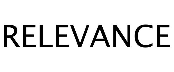 Trademark Logo RELEVANCE