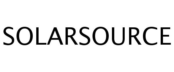 Trademark Logo SOLARSOURCE