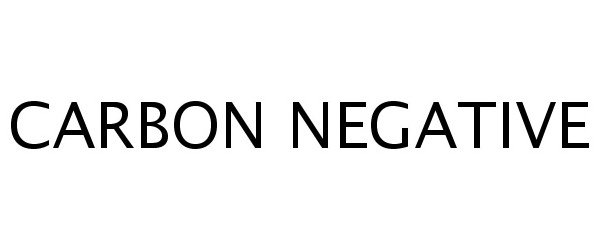 Trademark Logo CARBON NEGATIVE