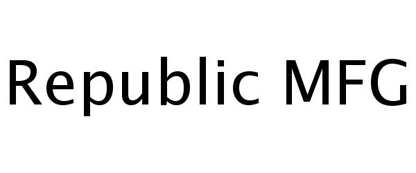  REPUBLIC MFG