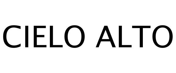 Trademark Logo CIELO ALTO