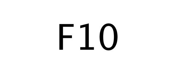 Trademark Logo F10