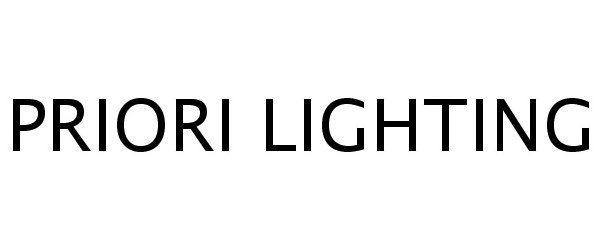 Trademark Logo PRIORI LIGHTING