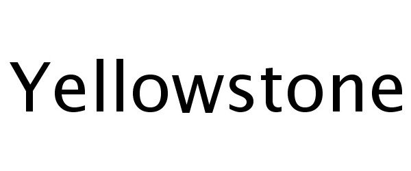 Trademark Logo YELLOWSTONE