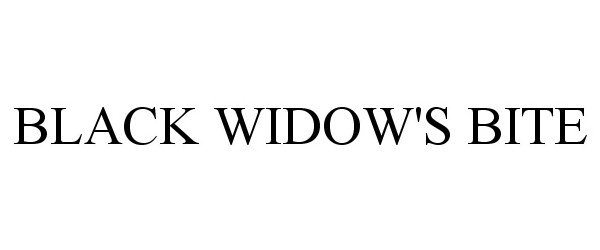Trademark Logo BLACK WIDOW'S BITE