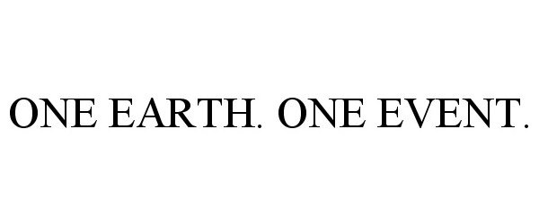 Trademark Logo ONE EARTH. ONE EVENT.