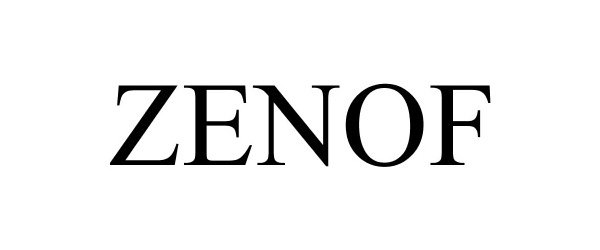 Trademark Logo ZENOF