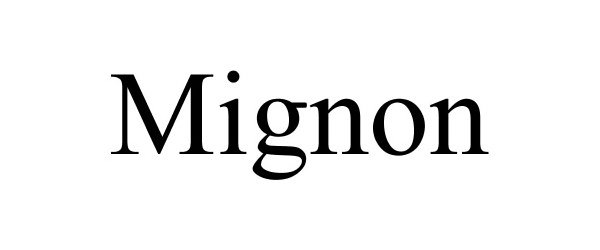 Trademark Logo MIGNON