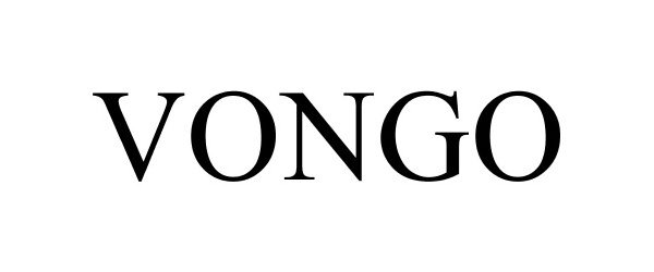Trademark Logo VONGO