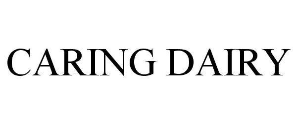 Trademark Logo CARING DAIRY