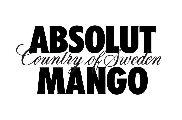  ABSOLUT COUNTRY OF SWEDEN MANGO