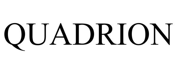 Trademark Logo QUADRION