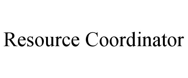  RESOURCE COORDINATOR