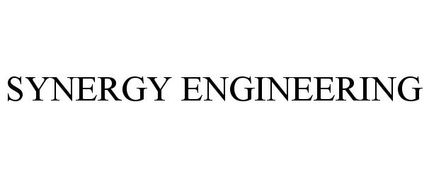 Trademark Logo SYNERGY ENGINEERING