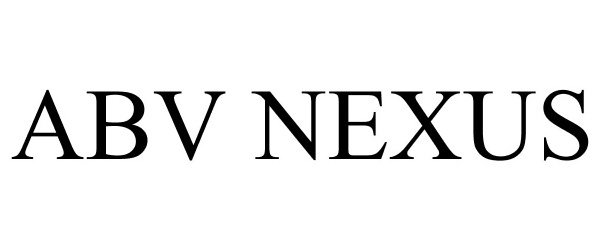 Trademark Logo ABV NEXUS