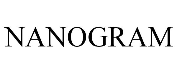 Trademark Logo NANOGRAM