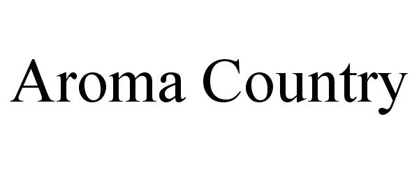 Trademark Logo AROMA COUNTRY