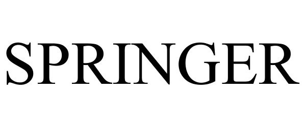 Trademark Logo SPRINGER