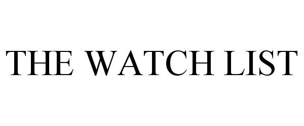 Trademark Logo THE WATCH LIST