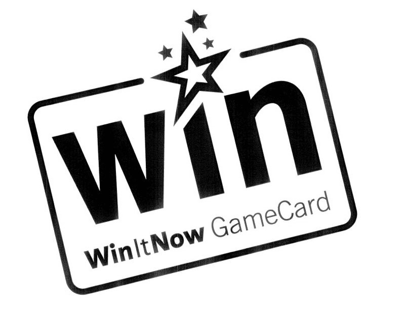 Trademark Logo WIN WINITNOW GAMECARD