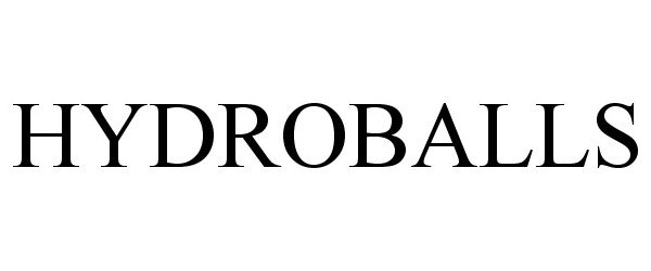 Trademark Logo HYDROBALLS
