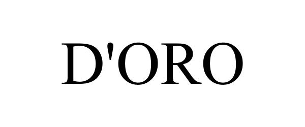 Trademark Logo D'ORO