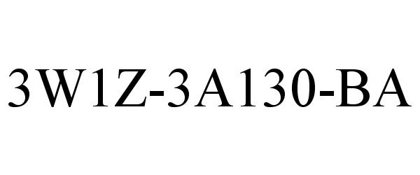 Trademark Logo 3W1Z-3A130-BA