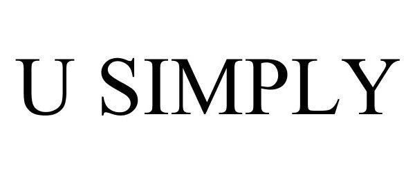 Trademark Logo U SIMPLY