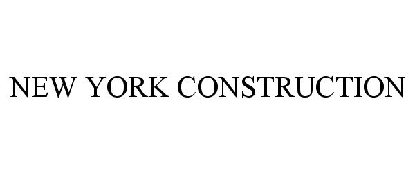  NEW YORK CONSTRUCTION