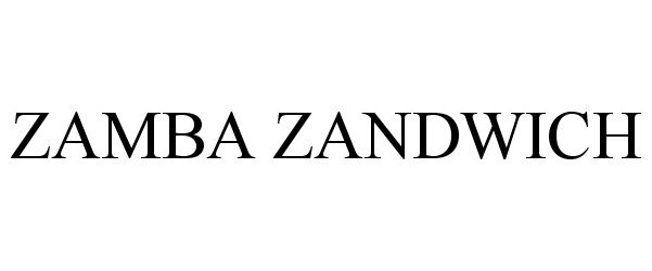  ZAMBA ZANDWICH