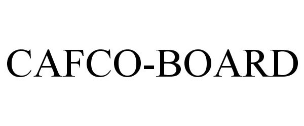 Trademark Logo CAFCO-BOARD