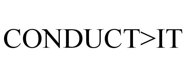 Trademark Logo CONDUCT&gt;IT