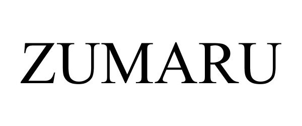 Trademark Logo ZUMARU