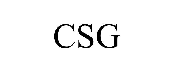 Trademark Logo CSG