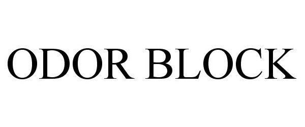 Trademark Logo ODOR BLOCK