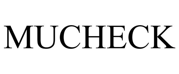 Trademark Logo MUCHECK