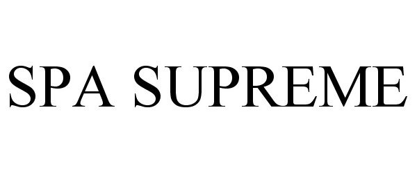 Trademark Logo SPA SUPREME