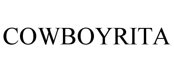 Trademark Logo COWBOYRITA
