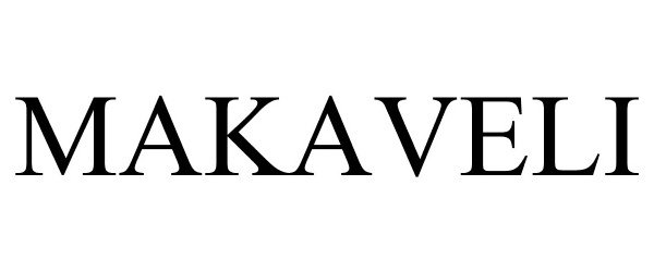 Trademark Logo MAKAVELI