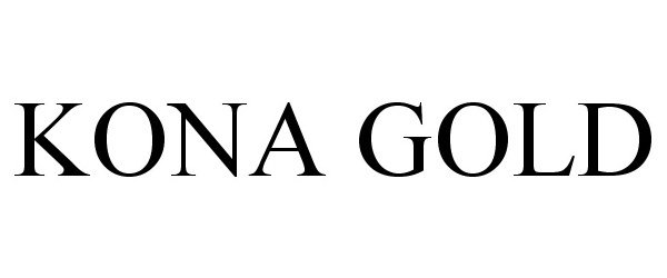 Trademark Logo KONA GOLD