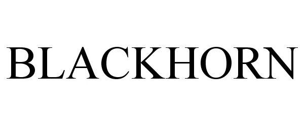 Trademark Logo BLACKHORN