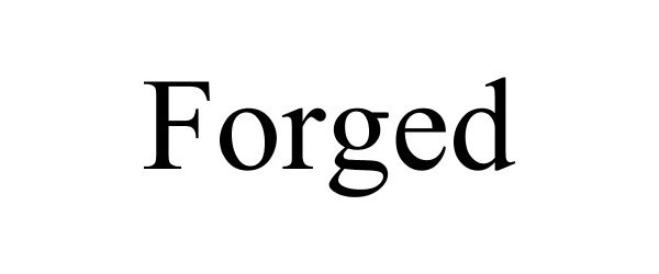 Trademark Logo FORGED