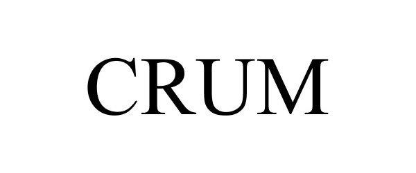 Trademark Logo CRUM