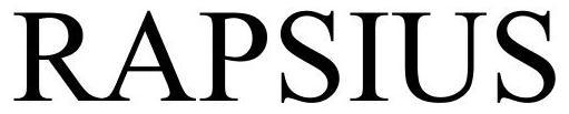 Trademark Logo RAPSIUS
