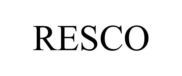 Trademark Logo RESCO