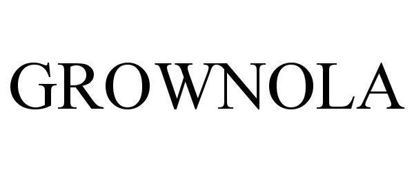 Trademark Logo GROWNOLA