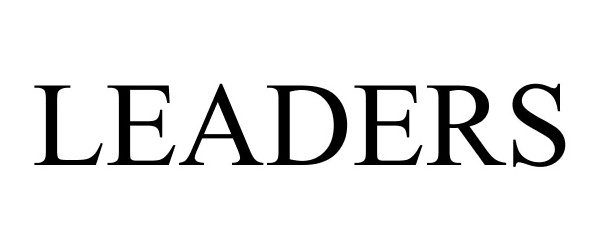 Trademark Logo LEADERS