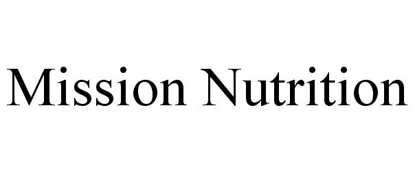 MISSION NUTRITION