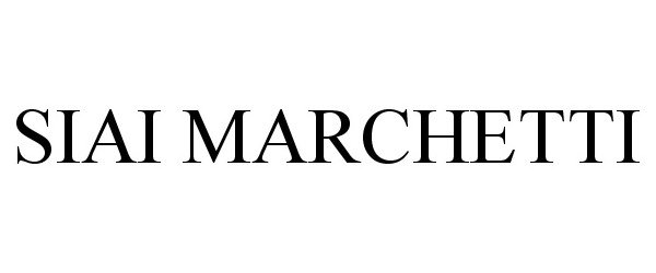 Trademark Logo SIAI MARCHETTI